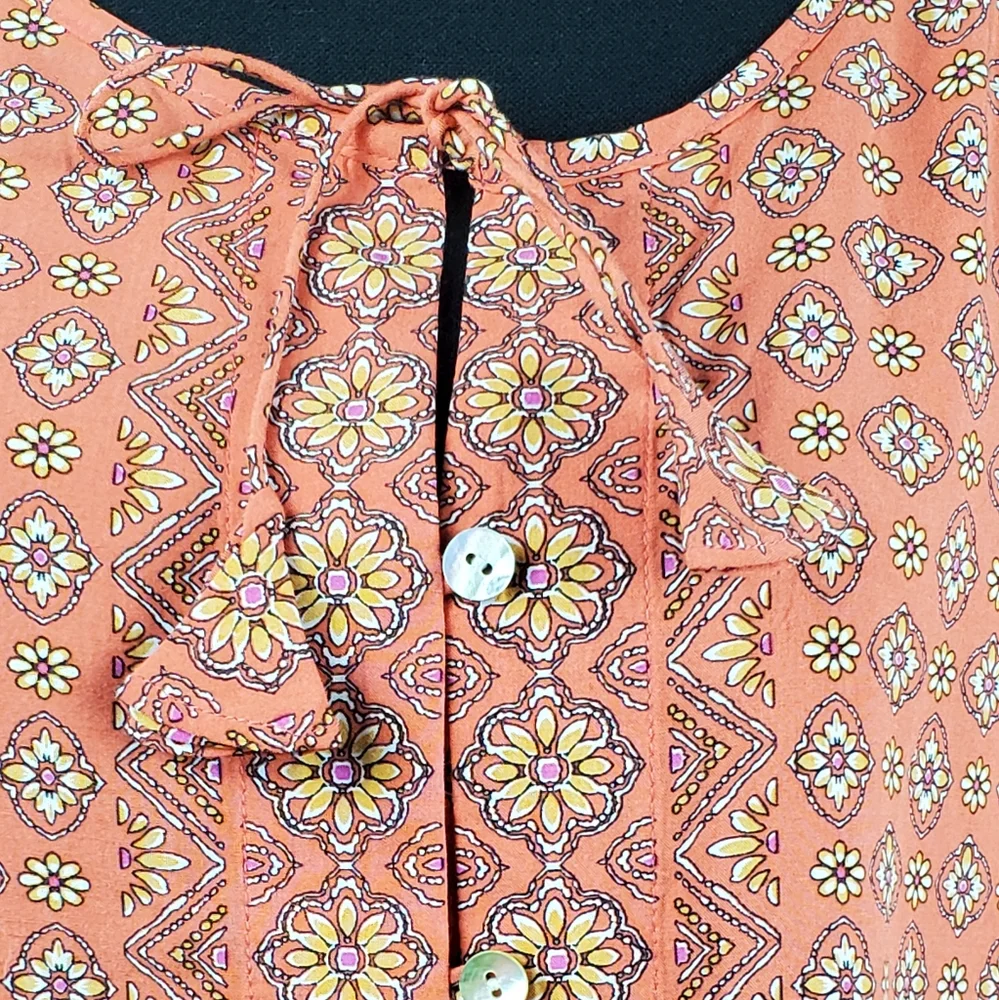 J.JILL Women's Floral Top 100‎ Rayon.